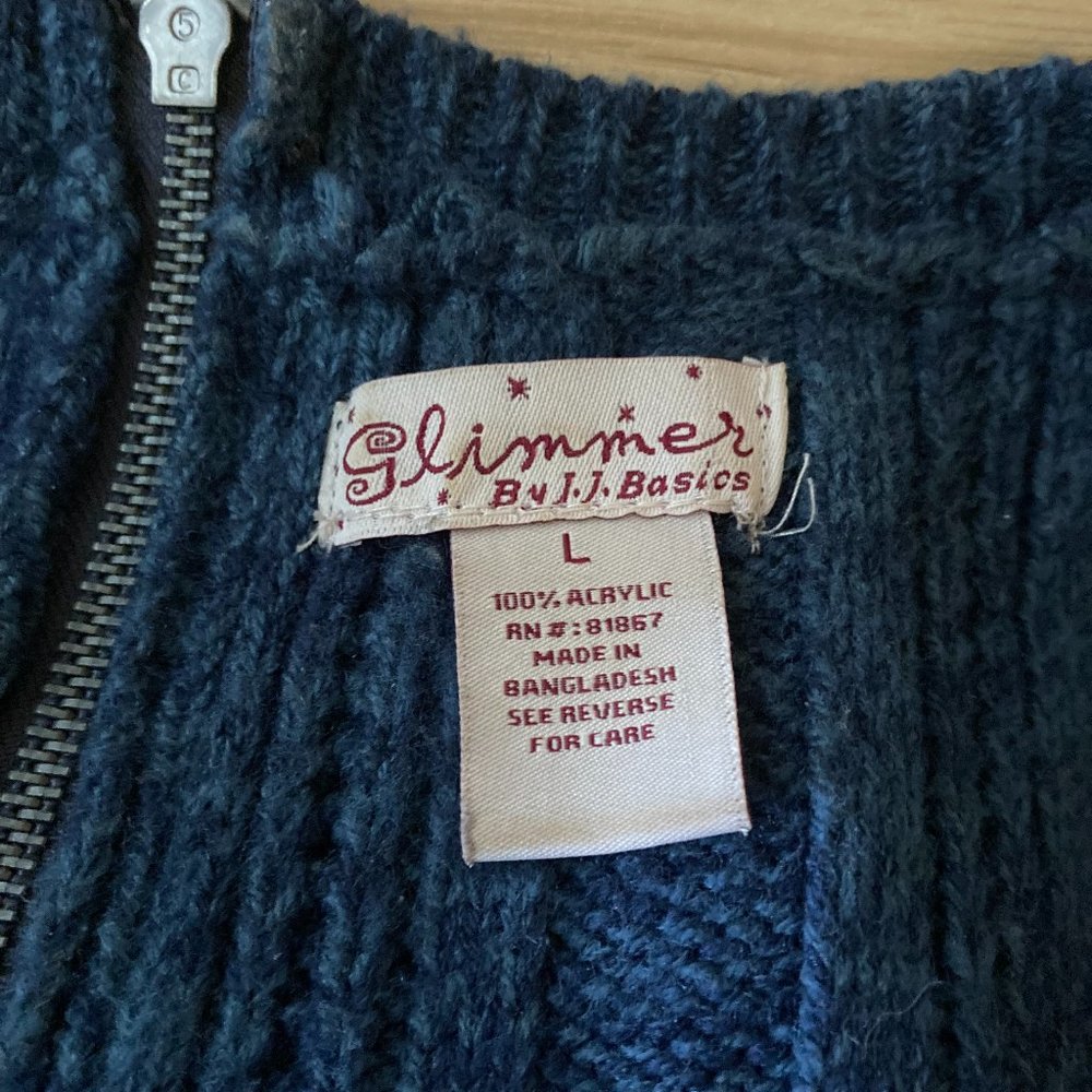 Navy blue sweater dress